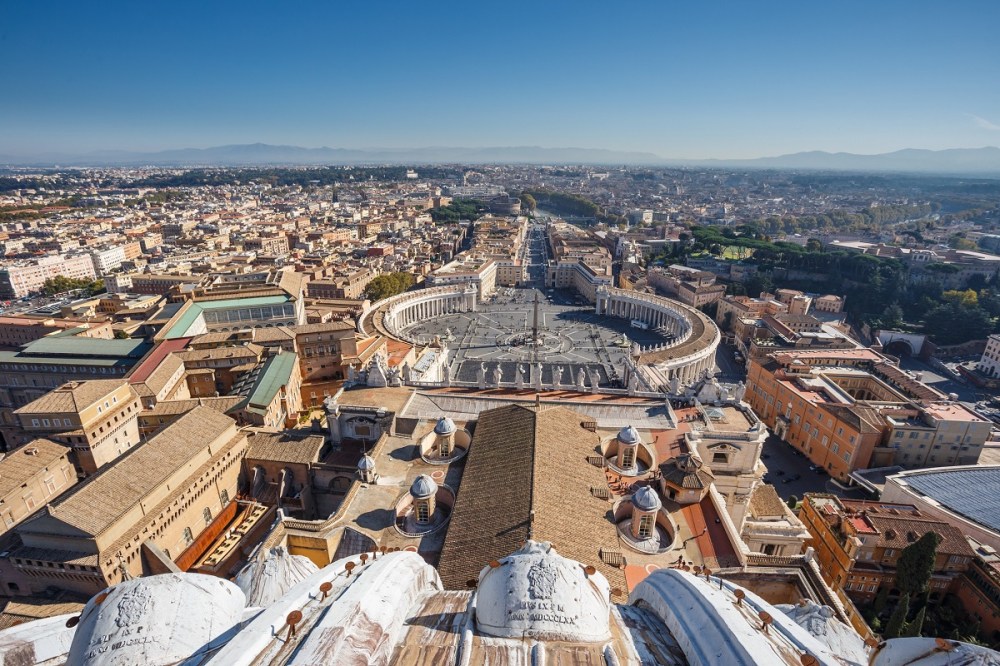 St Peters Basilica in Rome view